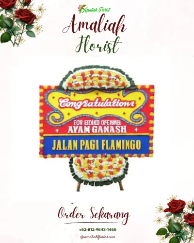 Bunga Papan Congratulation di Rumah Duka Boen Tek Bio